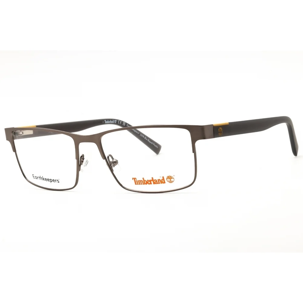 NWT Timberland TB1795 Matte Gunmetal Rectangle 56mm Eyeglasses